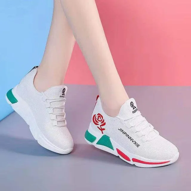 2020 New Spring Women Casual Shoes Breathable Mesh Platform Sneakers Women New Fashion Mesh Sneakers Shoes Woman Tenis Feminino