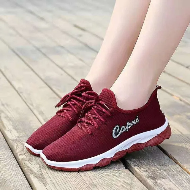 2020 New Spring Women Casual Shoes Breathable Mesh Platform Sneakers Women New Fashion Mesh Sneakers Shoes Woman Tenis Feminino