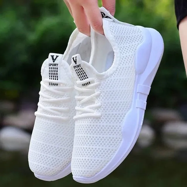 2020 New Spring Women Casual Shoes Breathable Mesh Platform Sneakers Women New Fashion Mesh Sneakers Shoes Woman Tenis Feminino