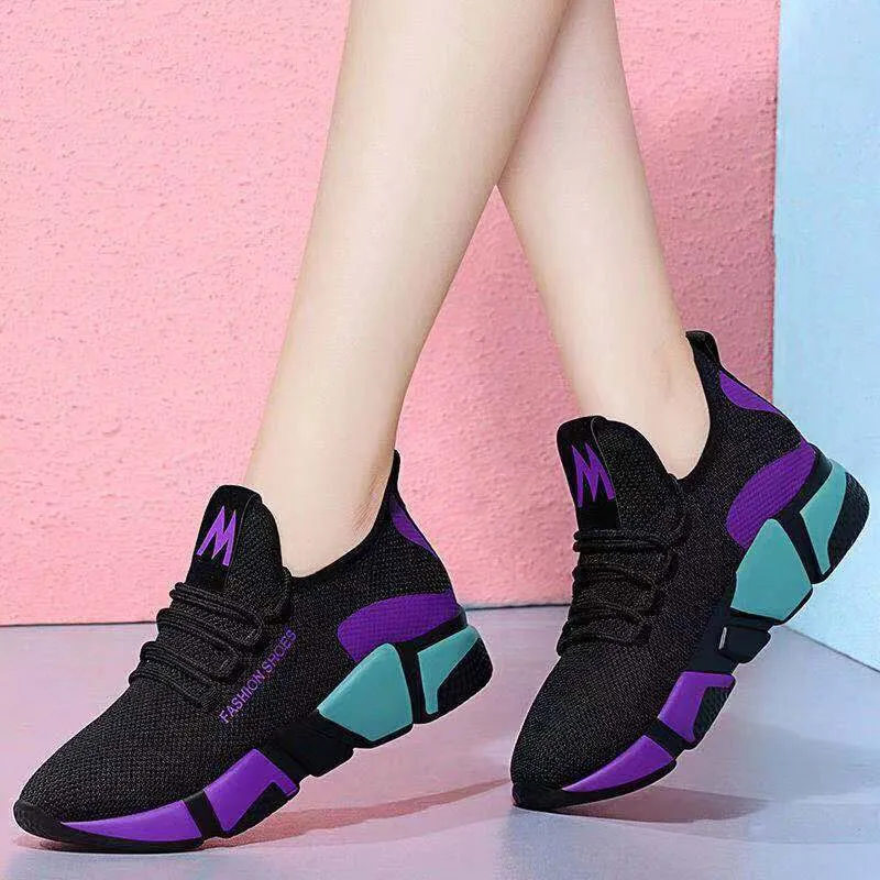 2020 New Spring Women Casual Shoes Breathable Mesh Platform Sneakers Women New Fashion Mesh Sneakers Shoes Woman Tenis Feminino
