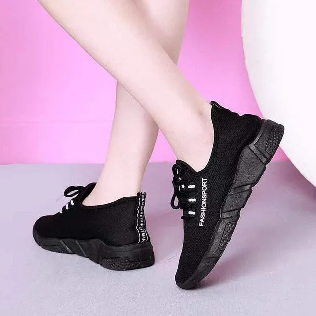 2020 New Spring Women Casual Shoes Breathable Mesh Platform Sneakers Women New Fashion Mesh Sneakers Shoes Woman Tenis Feminino