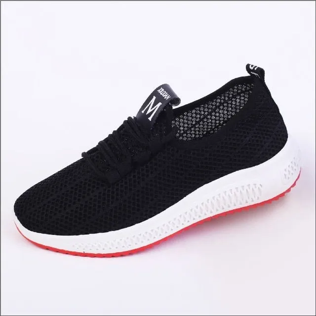 2020 New Spring Women Casual Shoes Breathable Mesh Platform Sneakers Women New Fashion Mesh Sneakers Shoes Woman Tenis Feminino