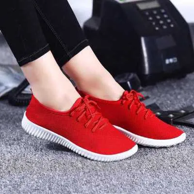 2020 New Spring Women Casual Shoes Breathable Mesh Platform Sneakers Women New Fashion Mesh Sneakers Shoes Woman Tenis Feminino