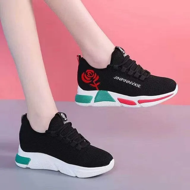 2020 New Spring Women Casual Shoes Breathable Mesh Platform Sneakers Women New Fashion Mesh Sneakers Shoes Woman Tenis Feminino