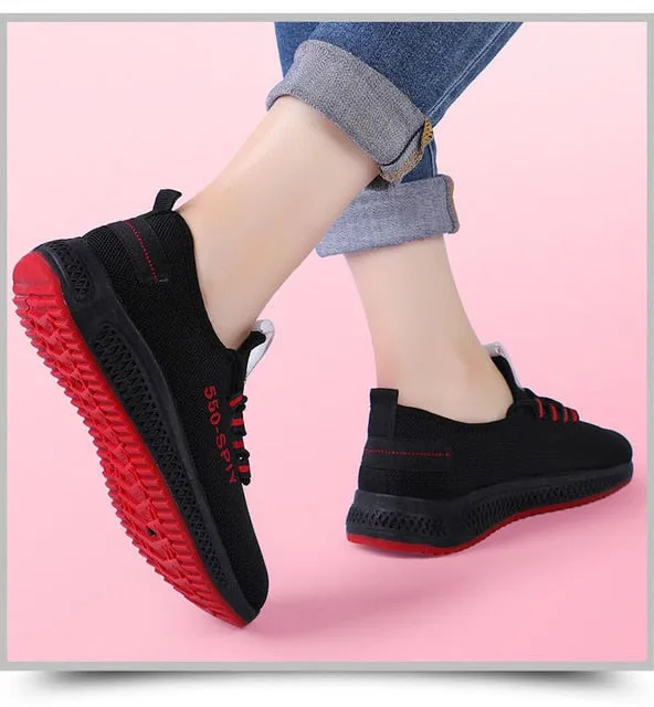 2020 New Spring Women Casual Shoes Breathable Mesh Platform Sneakers Women New Fashion Mesh Sneakers Shoes Woman Tenis Feminino