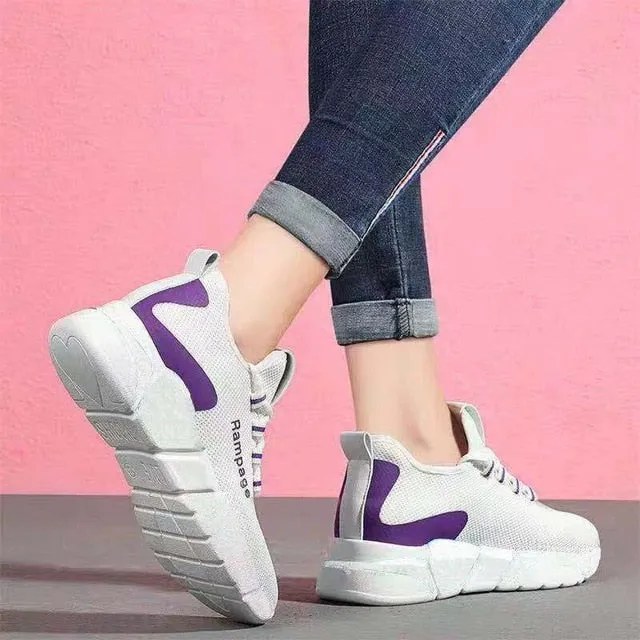 2020 New Spring Women Casual Shoes Breathable Mesh Platform Sneakers Women New Fashion Mesh Sneakers Shoes Woman Tenis Feminino