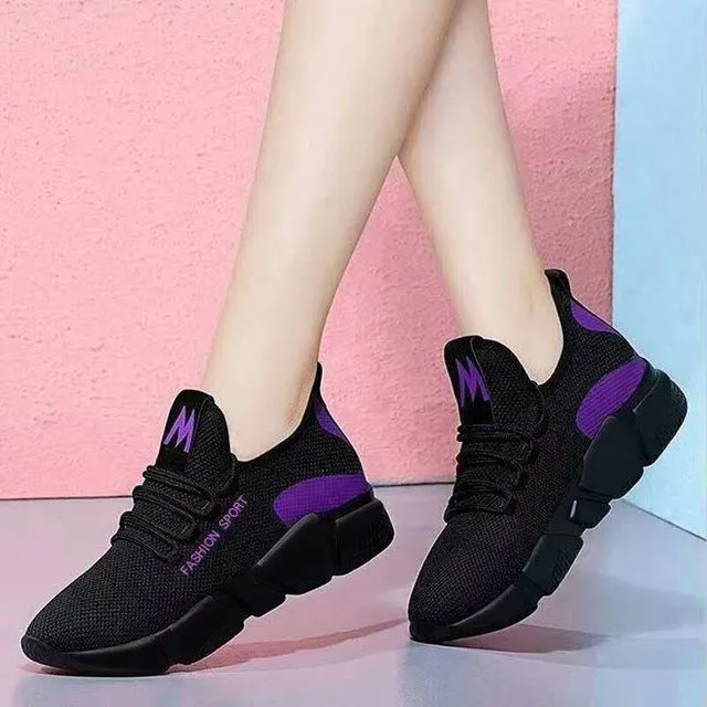 2020 New Spring Women Casual Shoes Breathable Mesh Platform Sneakers Women New Fashion Mesh Sneakers Shoes Woman Tenis Feminino