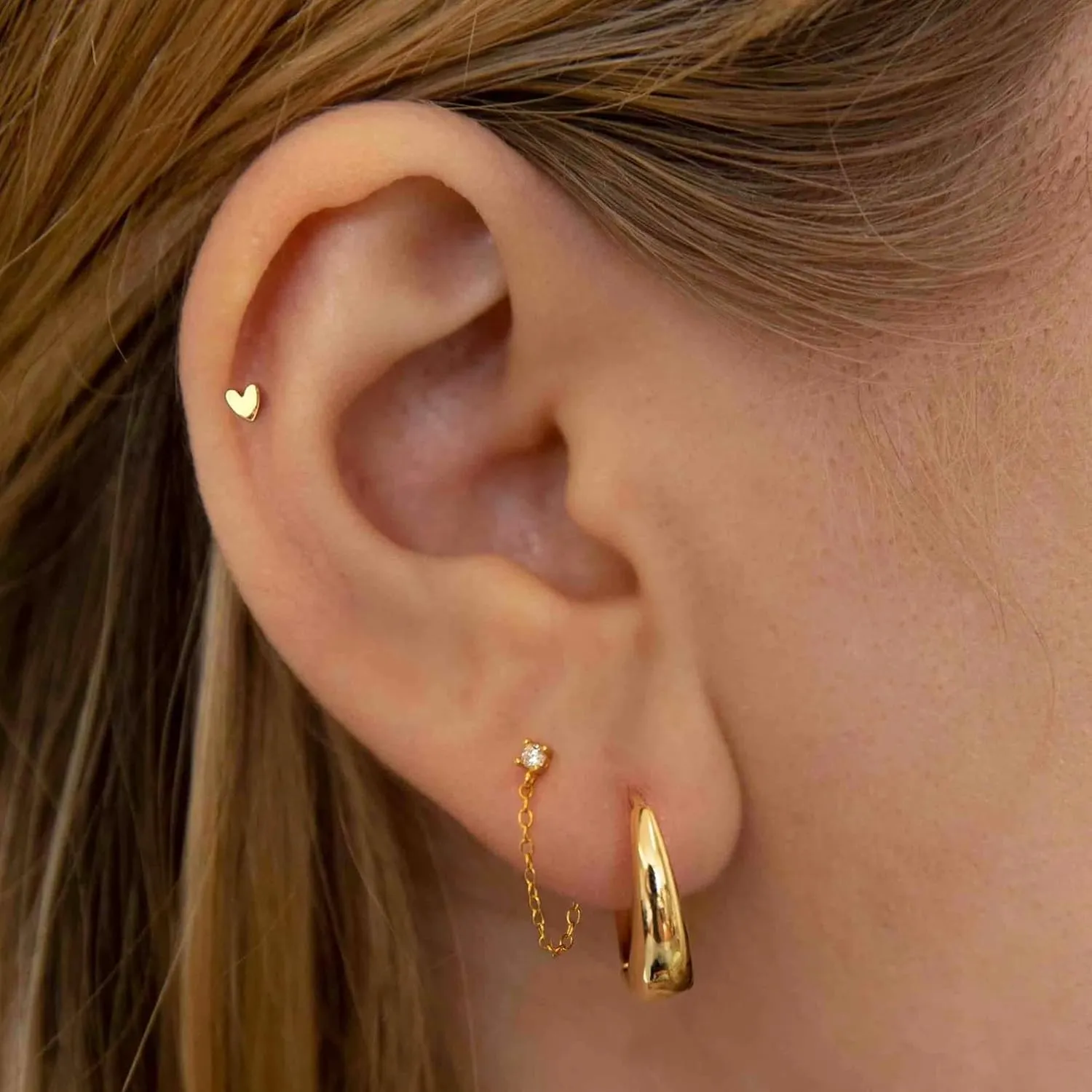 20G/18G/16G Titanium Flat Back Earrings, Threadless Nose Stud Tiny Stud Earrings, Cartilage Tragus Piercing Jewelry Conch Helix Stud