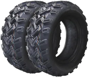 25x8-12 ATV Tires (Pack of 2, Tubeless) - 6-Ply Durable AII-Surface for Sport ATV/UTV & Go Karts, Superior Traction, Smooth Ride, Ideal for Off-Road, Trail, Rock & Desert Adventures