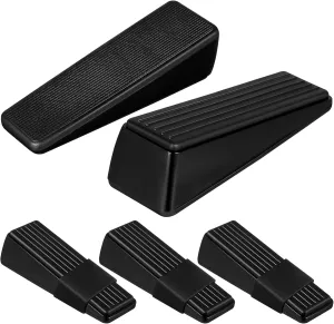 4 Pcs Heavy Duty Door Stop Wedge Non Slip Door Slam Stoppers for Wall Protection Easy Installation with Design