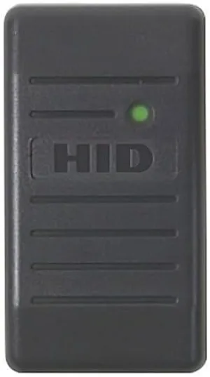 6005BGB00 ProxPoint Plus Proximity Reader with Wiegand Output, Pigtail, Beep On, LED Normally Red, Reader Flashes Green on Tag Read, Classic Charcoal Gray