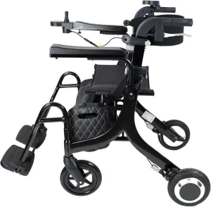 9000SW - 5 in 1 Lightweight Folding Electric Wheelchair Walker with Assistant - Weighs Only 18 kg - Load Capacity up to 130 kg
