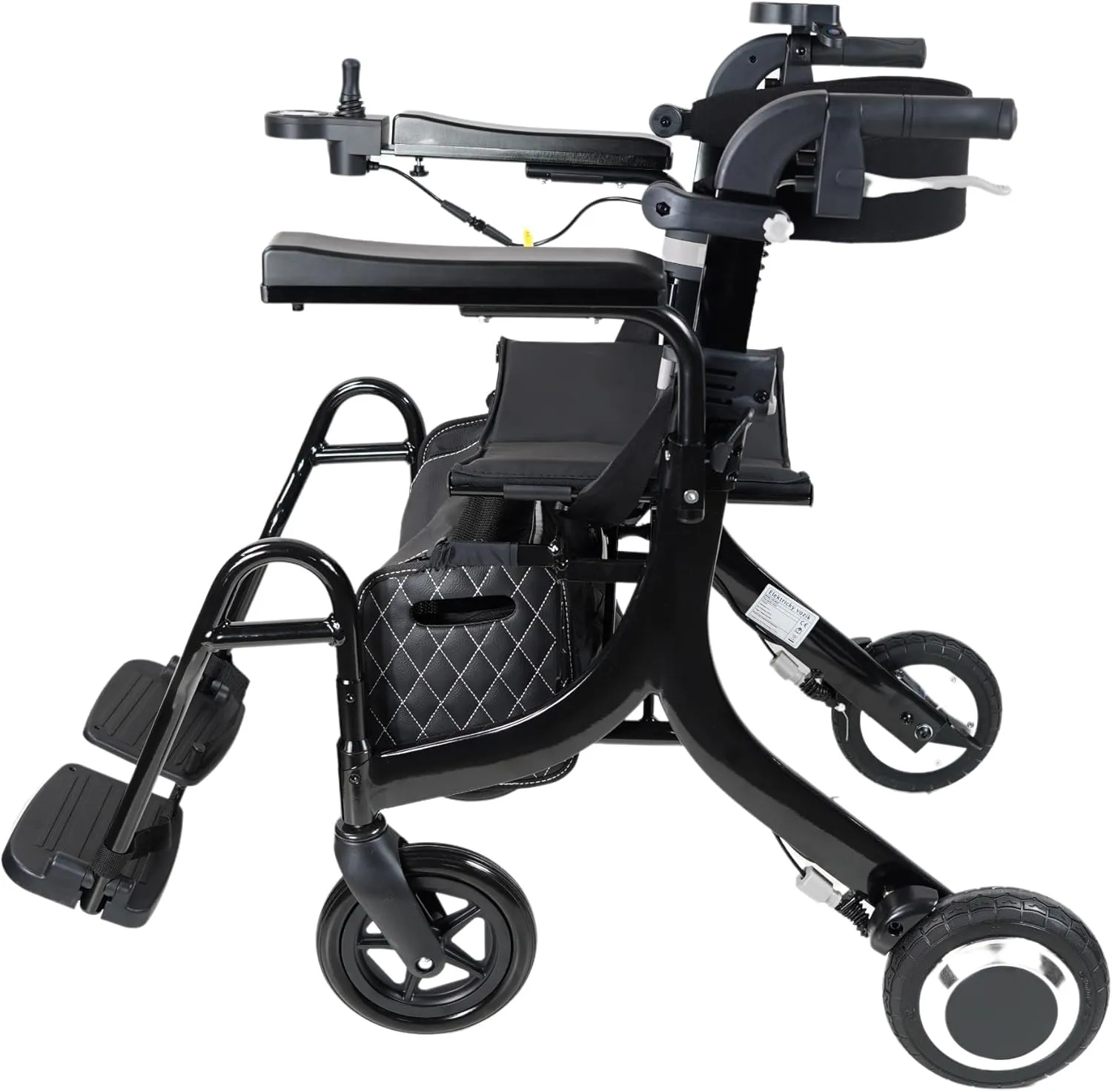9000SW - 5 in 1 Lightweight Folding Electric Wheelchair Walker with Assistant - Weighs Only 18 kg - Load Capacity up to 130 kg