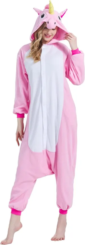 Adult Onesie Pajamas - Unisex Halloween Animal Costume Sleepwear for Men & Women - Comfy & Fun Cosplay Outfit