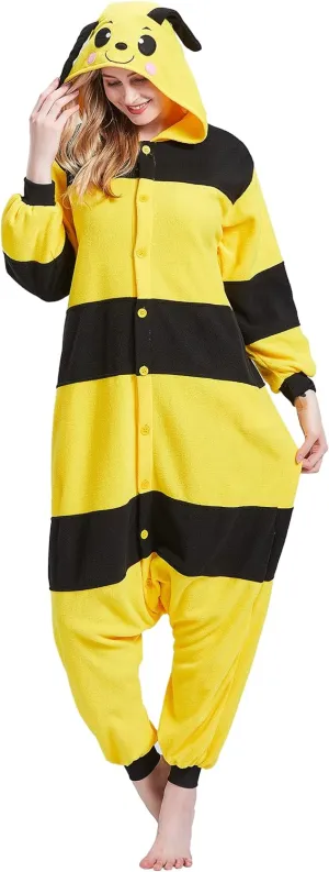 Adult Onesie Pajamas - Unisex Halloween Animal Costume Sleepwear for Men & Women - Comfy & Fun Cosplay Outfit