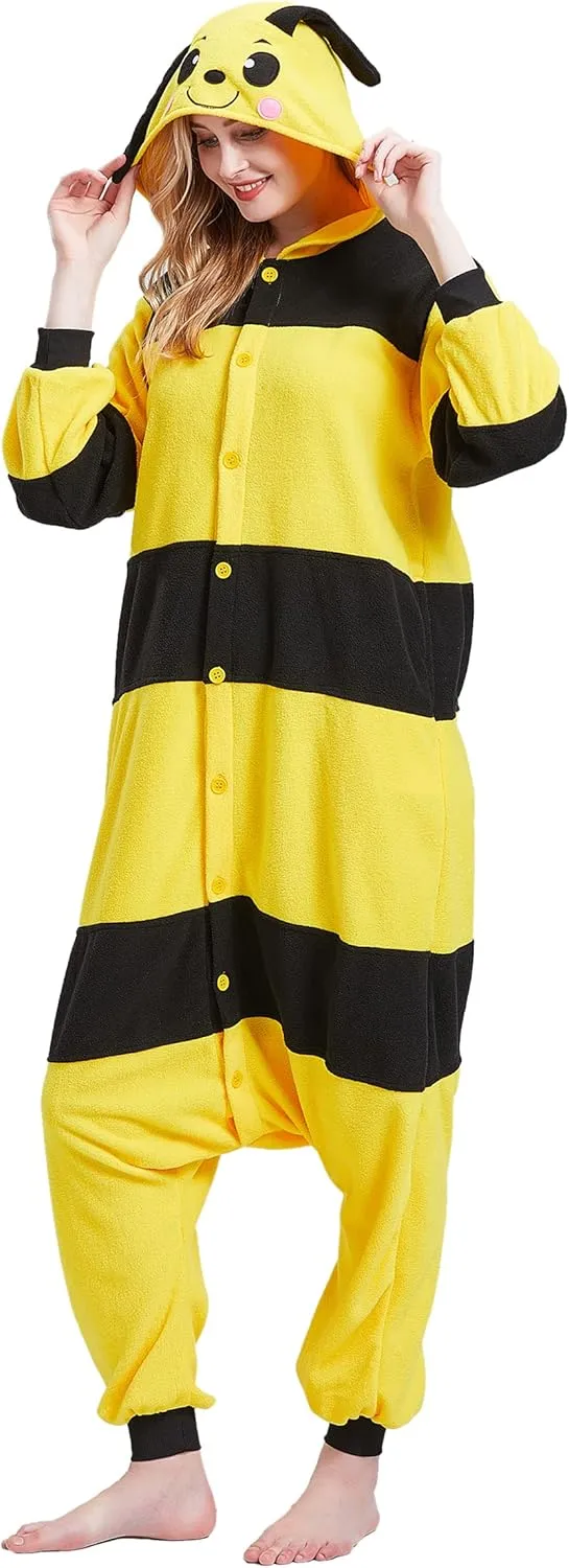 Adult Onesie Pajamas - Unisex Halloween Animal Costume Sleepwear for Men & Women - Comfy & Fun Cosplay Outfit