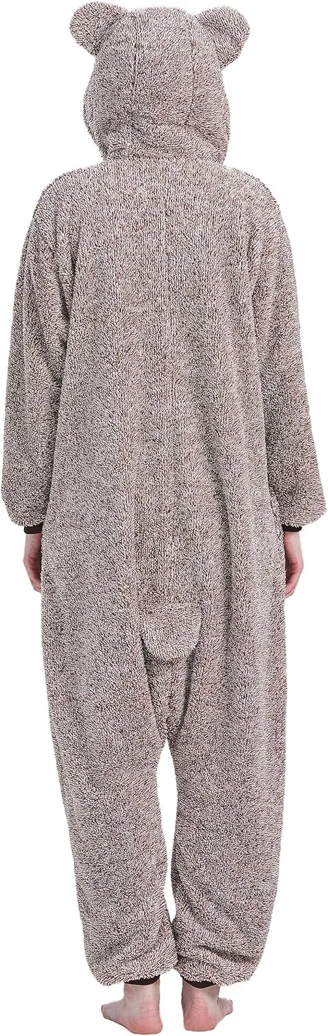 Adult Onesie Pajamas - Unisex Halloween Animal Costume Sleepwear for Men & Women - Comfy & Fun Cosplay Outfit