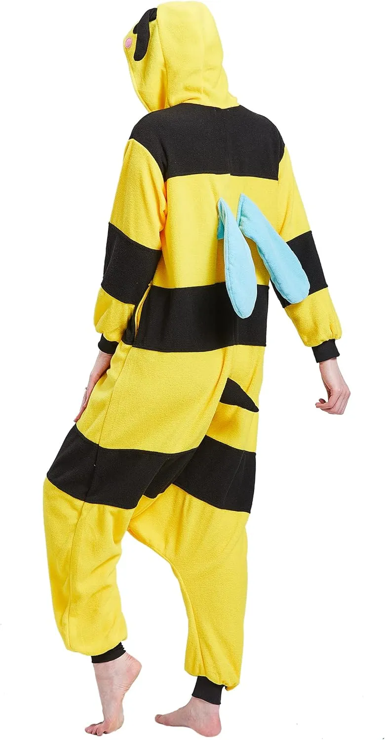 Adult Onesie Pajamas - Unisex Halloween Animal Costume Sleepwear for Men & Women - Comfy & Fun Cosplay Outfit