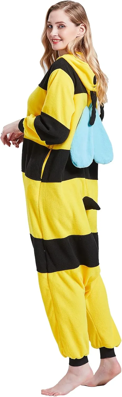 Adult Onesie Pajamas - Unisex Halloween Animal Costume Sleepwear for Men & Women - Comfy & Fun Cosplay Outfit