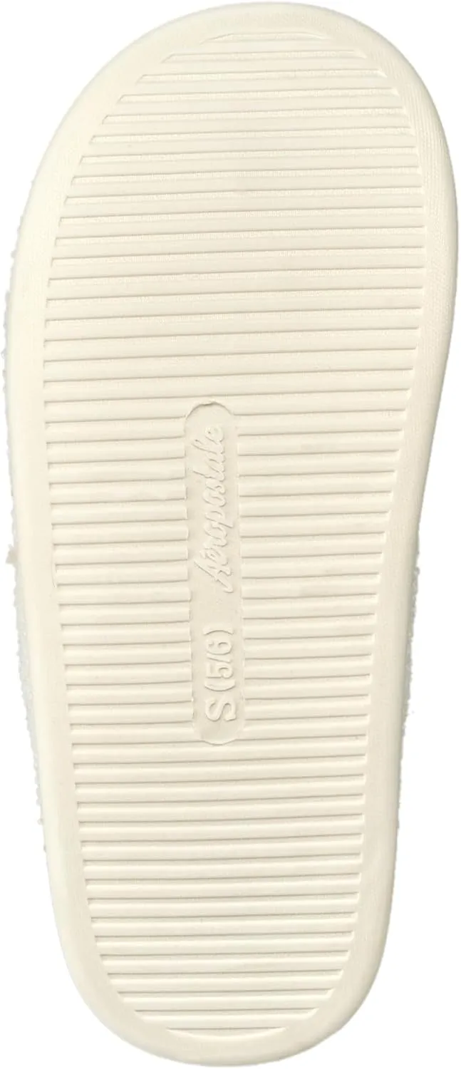 AEROPOSTALE Women's Slippers - Fuzzy Cushioned Comfort Slip-On House Shoes Clog Slipper, Indoor Outdoor Slippers - Printed Design- Slippers for Women