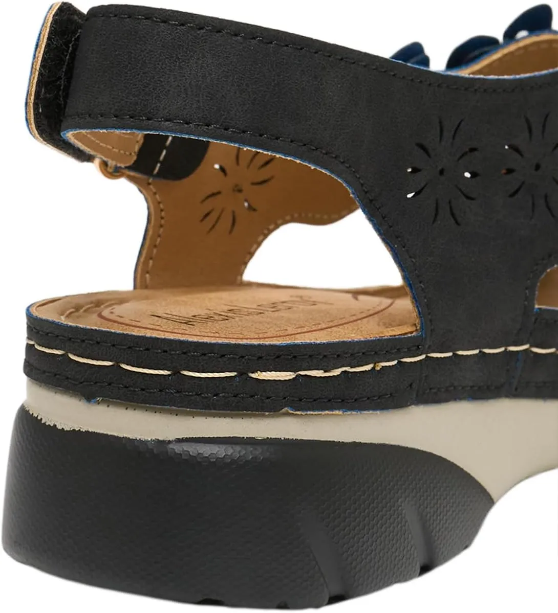 Alexis Leroy Summer Ankle Strap Comfort Sole Open Toe Flat Women's Sandals