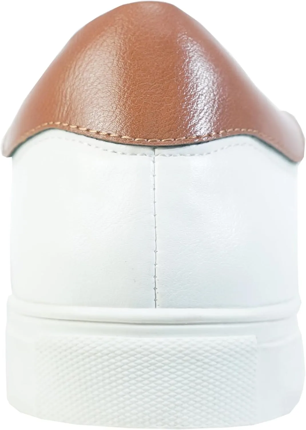 ALLURE-SUITS & TUXEDOS Men Fashion Sneaker AL05 Classic Lace Up Oxford Casual Shoe with Removable Insole for Prom Party and Any Occasions for Prom Party and Any Occasions Black Cognac and White