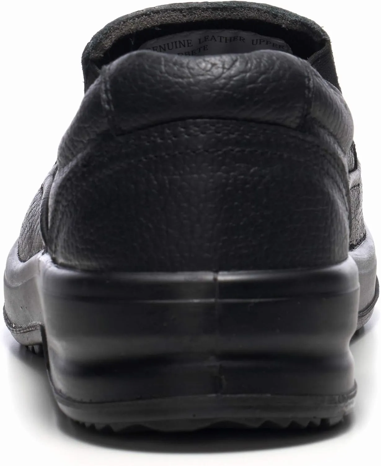Alpine Swiss Arbete Mens Leather Slip-On Work Shoes Slip Resistant