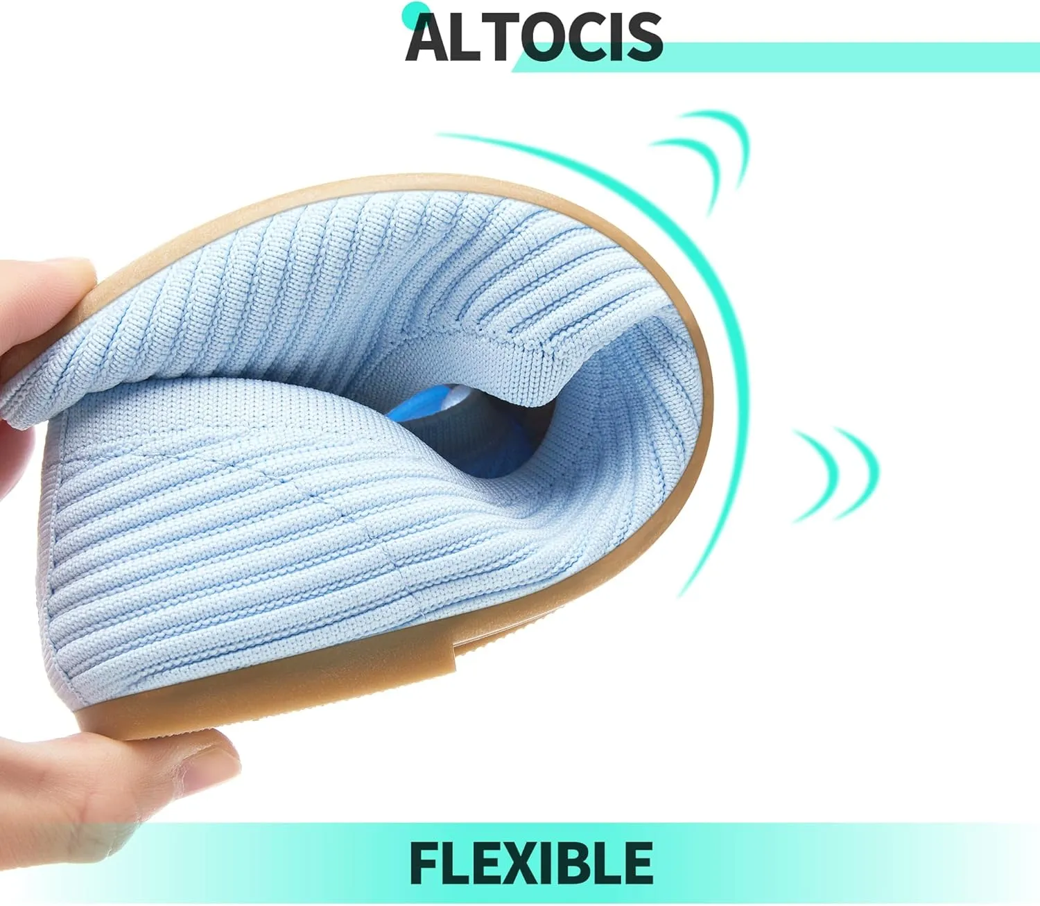 ALTOCIS Womens Knit Ballet Flats Ladies Comfortable Pointed-Toe Dressy Shoes Casual Soft Flat Shoes Ballerina Walking Flats Shoes