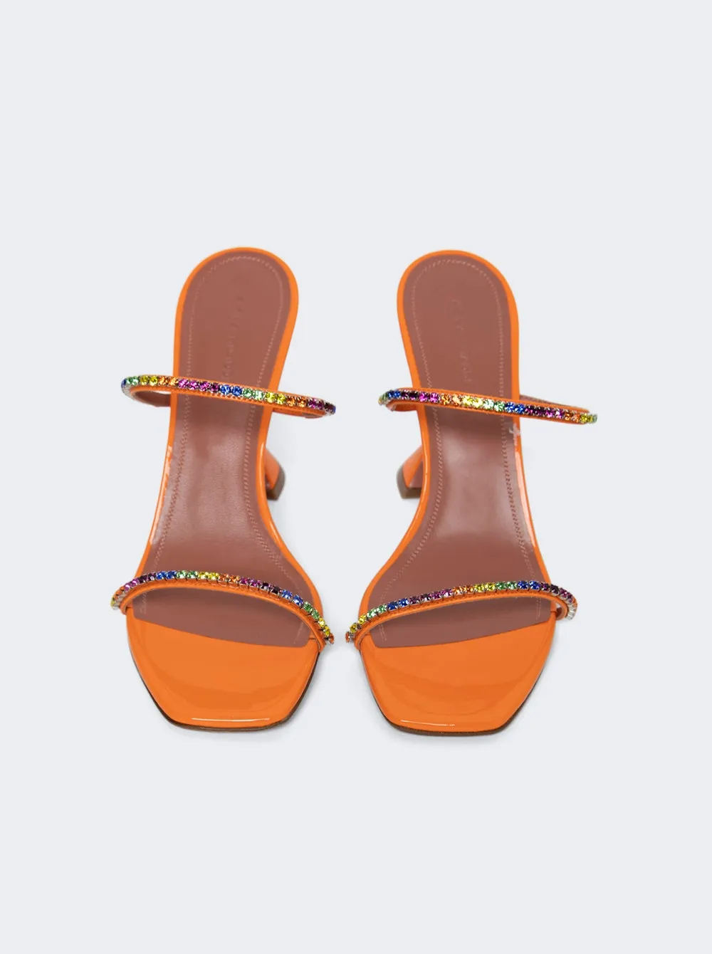 Amina Muaddi Gilda Slipper Sandal ORANGE