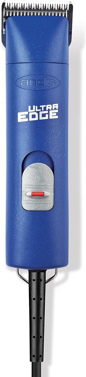 Andis – 23275, Ultra Edge Detachable Blade Clipper - Super 2-Speed Rotary Motor with Minimal Noise, 3400-4400 Strokes per Minute, Includes 14-Inch Heavy-Duty Cord – for Dogs, Coats & Breeds, Blue