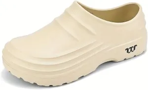 Anti-Slip and Waterproof Kitchen Shoes for Men and Women - Comfortable and Easy-to-wear Work Shoes, Slip-on Beach Shoes