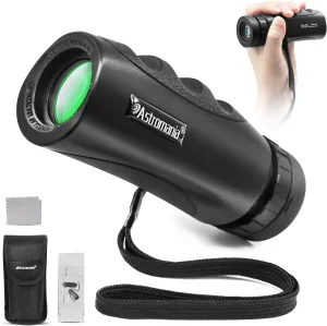 Astromania Upgraded 10x25 Waterproof Compact Monocular, Smaller Size Easier to Carry Around for Bird Watching Hunting Camping Hiking Sport Game Concerts