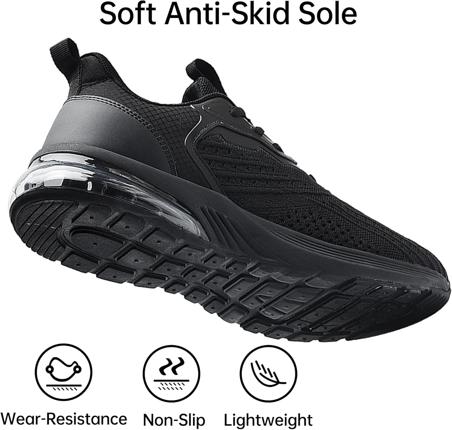 AUPERF Men's Air Running Shoes Lightweight Breathable Workout Footwear Walking Sports Tennis Sneaker