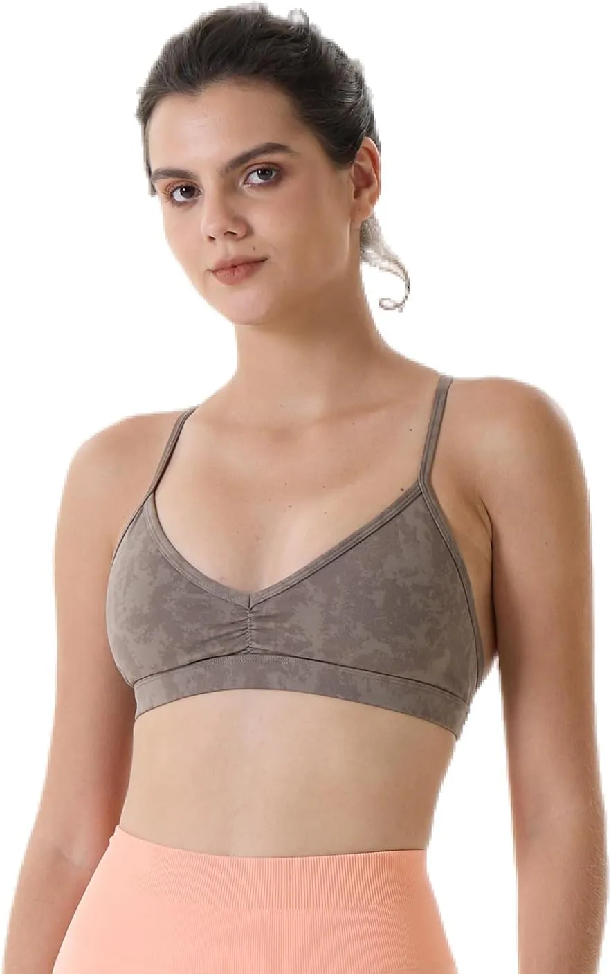 AUROLA Mercury Workout Sports Bras Women Athletic Removable Padded Backless Strapy Minimal Crop Top