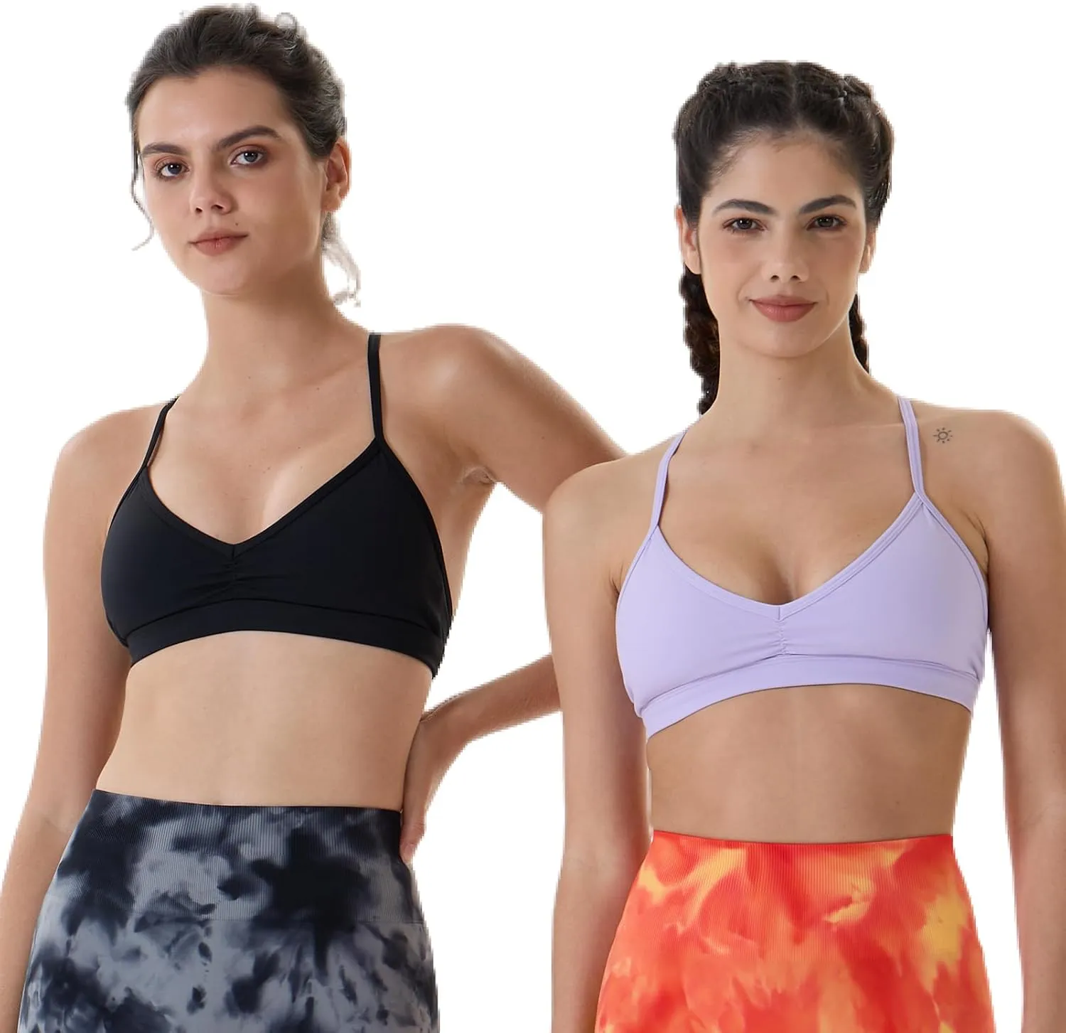 AUROLA Mercury Workout Sports Bras Women Athletic Removable Padded Backless Strapy Minimal Crop Top