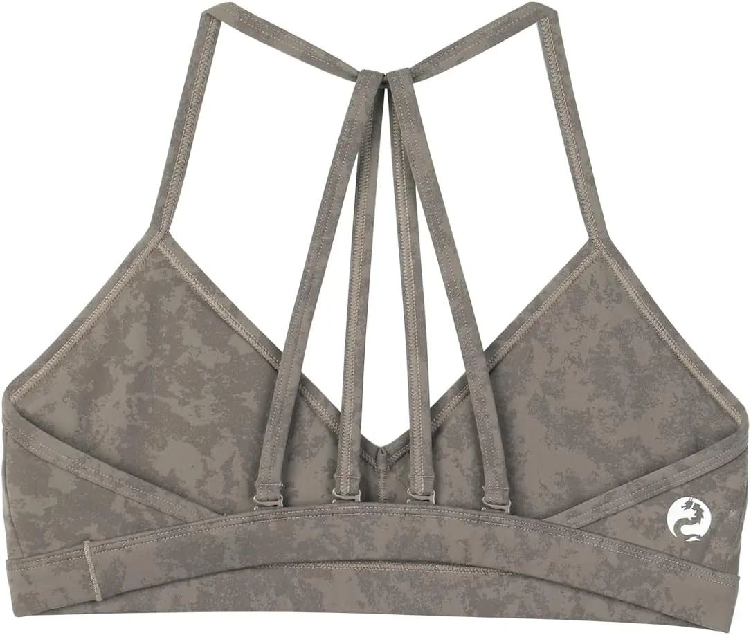 AUROLA Mercury Workout Sports Bras Women Athletic Removable Padded Backless Strapy Minimal Crop Top