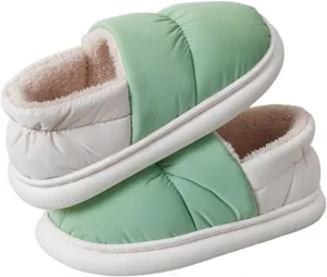 Autumn And Winter Cotton Slippers,Men And Women Can,Thickened Velvet Package Heel Home Shoes,House Shoes For Women,Comfy Slippers