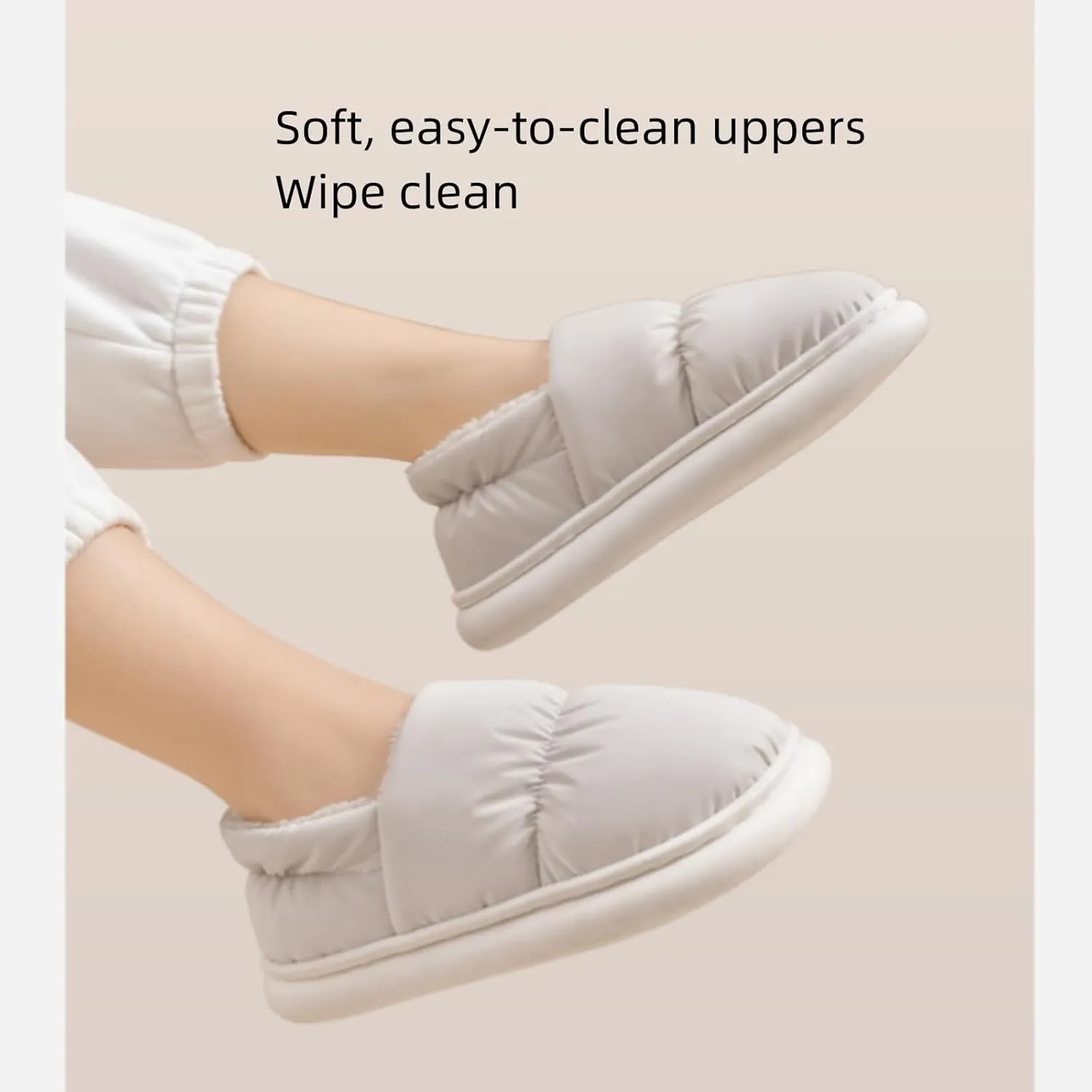 Autumn And Winter Cotton Slippers,Men And Women Can,Thickened Velvet Package Heel Home Shoes,House Shoes For Women,Comfy Slippers