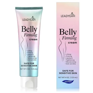 B Flat Belly Firming Cream - Moisturizing, Firming for Stomach, Thighs and Butt, Body Lotion for Women and Men, 125 ML