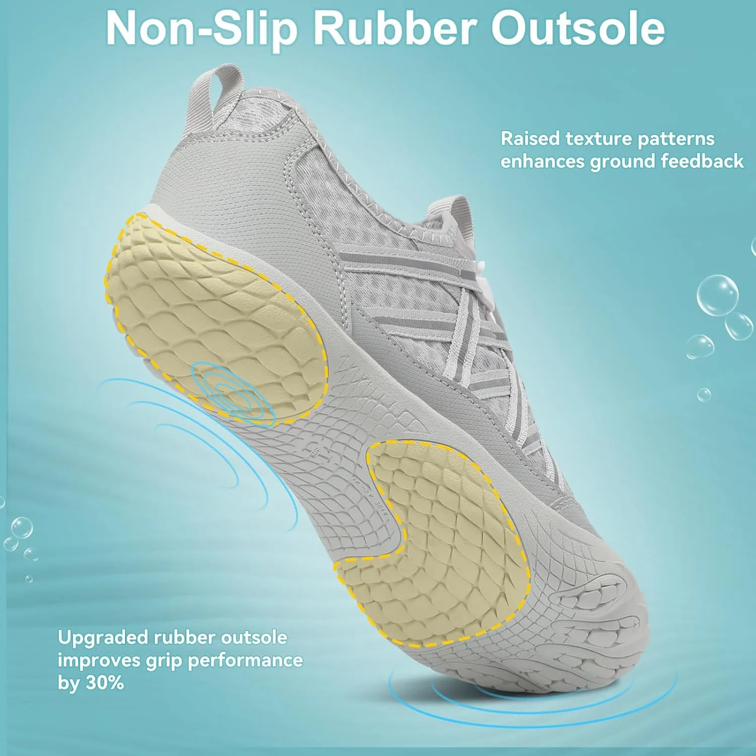 Barefoot Water Shoes for Women Men Wide Toe Box Lightweight Quick Dry Aqua Socks for Swim Beach Surf Boat Hiking Pool Walking Yoga