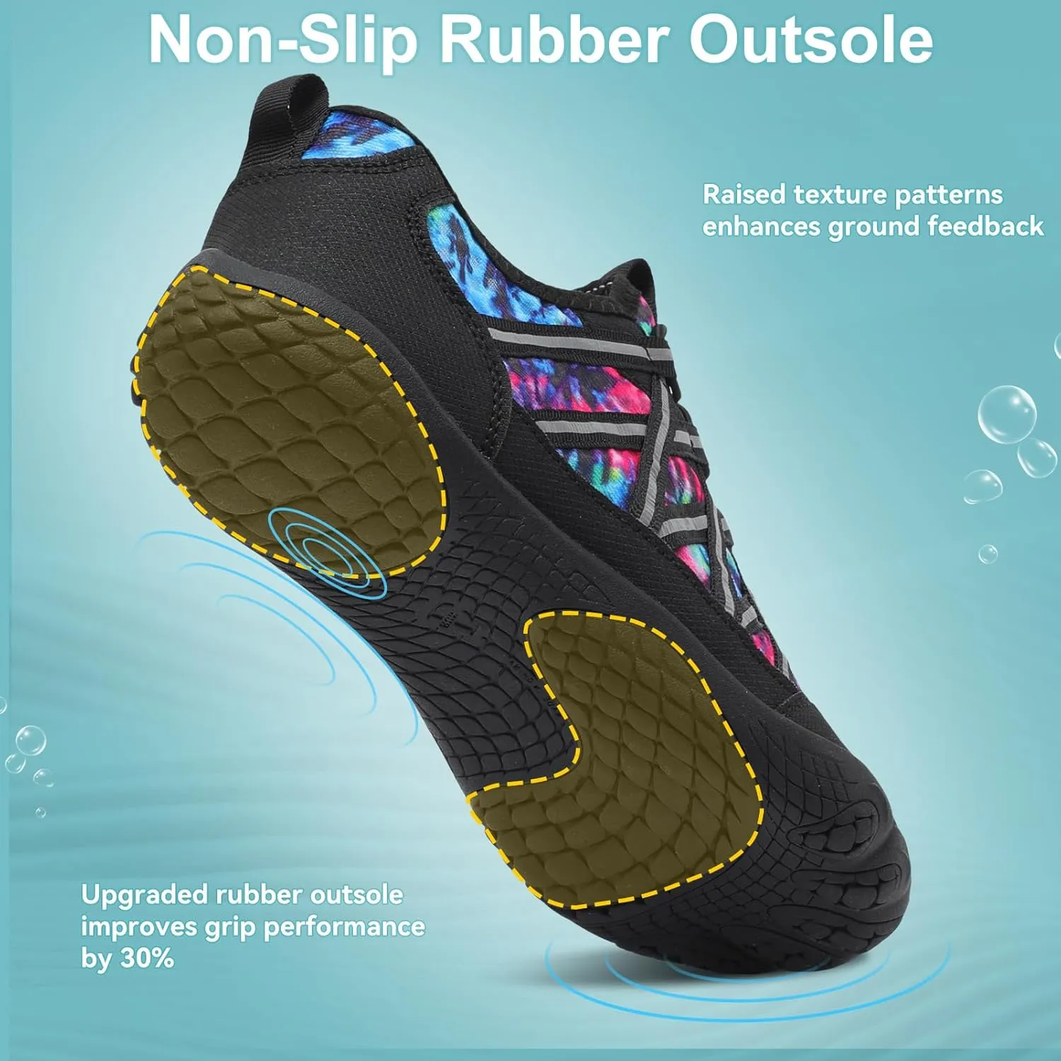 Barefoot Water Shoes for Women Men Wide Toe Box Lightweight Quick Dry Aqua Socks for Swim Beach Surf Boat Hiking Pool Walking Yoga