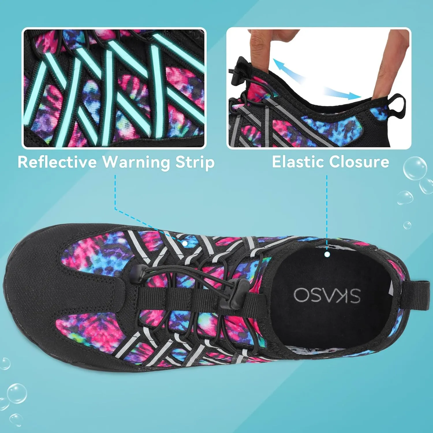 Barefoot Water Shoes for Women Men Wide Toe Box Lightweight Quick Dry Aqua Socks for Swim Beach Surf Boat Hiking Pool Walking Yoga