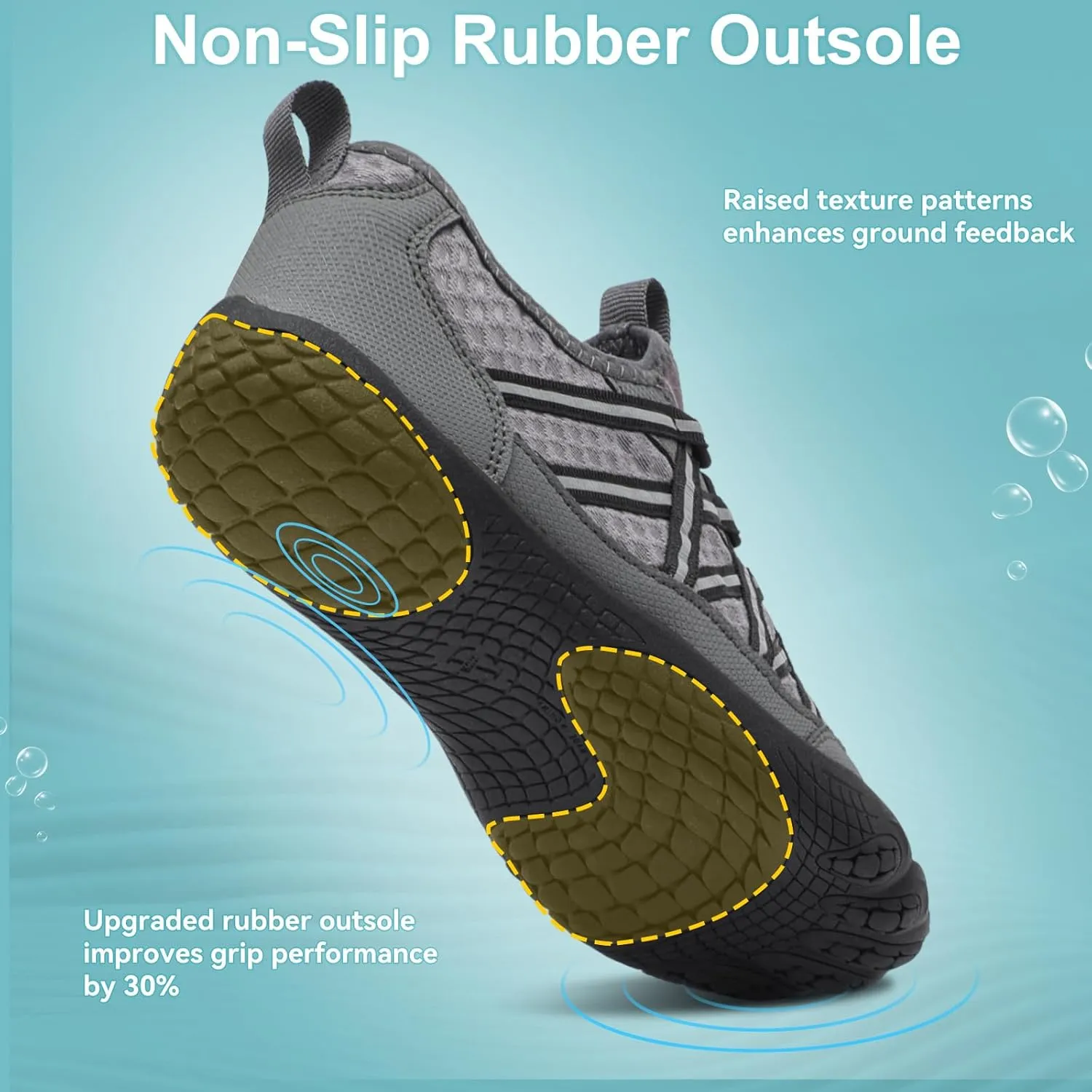 Barefoot Water Shoes for Women Men Wide Toe Box Lightweight Quick Dry Aqua Socks for Swim Beach Surf Boat Hiking Pool Walking Yoga