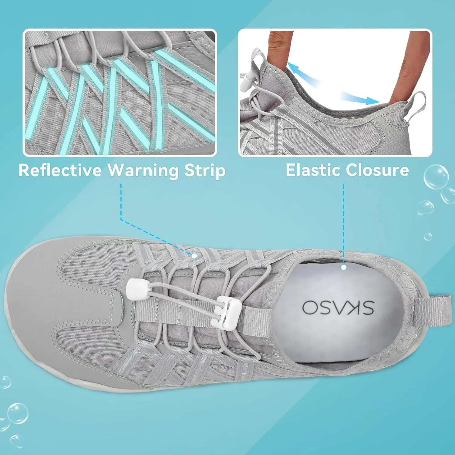 Barefoot Water Shoes for Women Men Wide Toe Box Lightweight Quick Dry Aqua Socks for Swim Beach Surf Boat Hiking Pool Walking Yoga