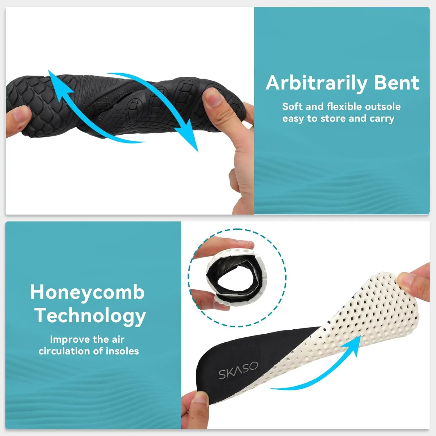 Barefoot Water Shoes for Women Men Wide Toe Box Lightweight Quick Dry Aqua Socks for Swim Beach Surf Boat Hiking Pool Walking Yoga