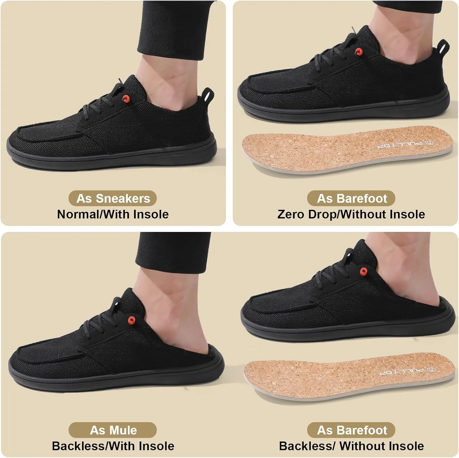 Barefoot Wide Toe Box Shoes for Women - Minimalist Barefoot Shoes with | Zero Drop Sole | Extra Wide Slip on for Walking