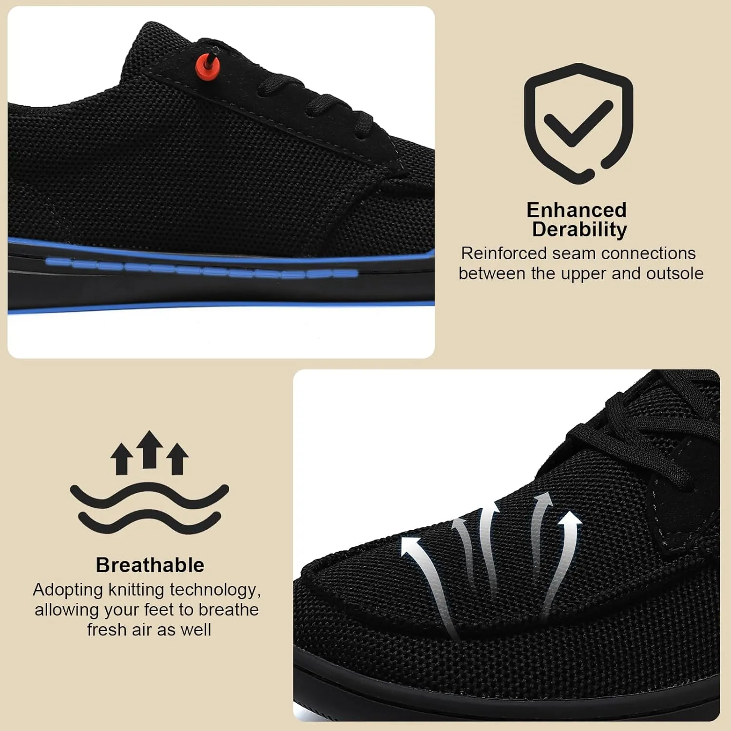 Barefoot Wide Toe Box Shoes for Women - Minimalist Barefoot Shoes with | Zero Drop Sole | Extra Wide Slip on for Walking