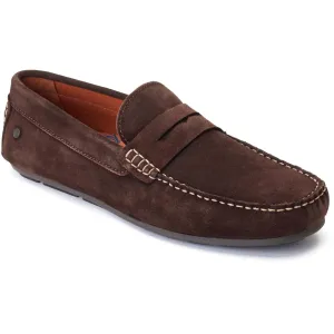 Base London Collins Leather Men's Dark Brown Loafers