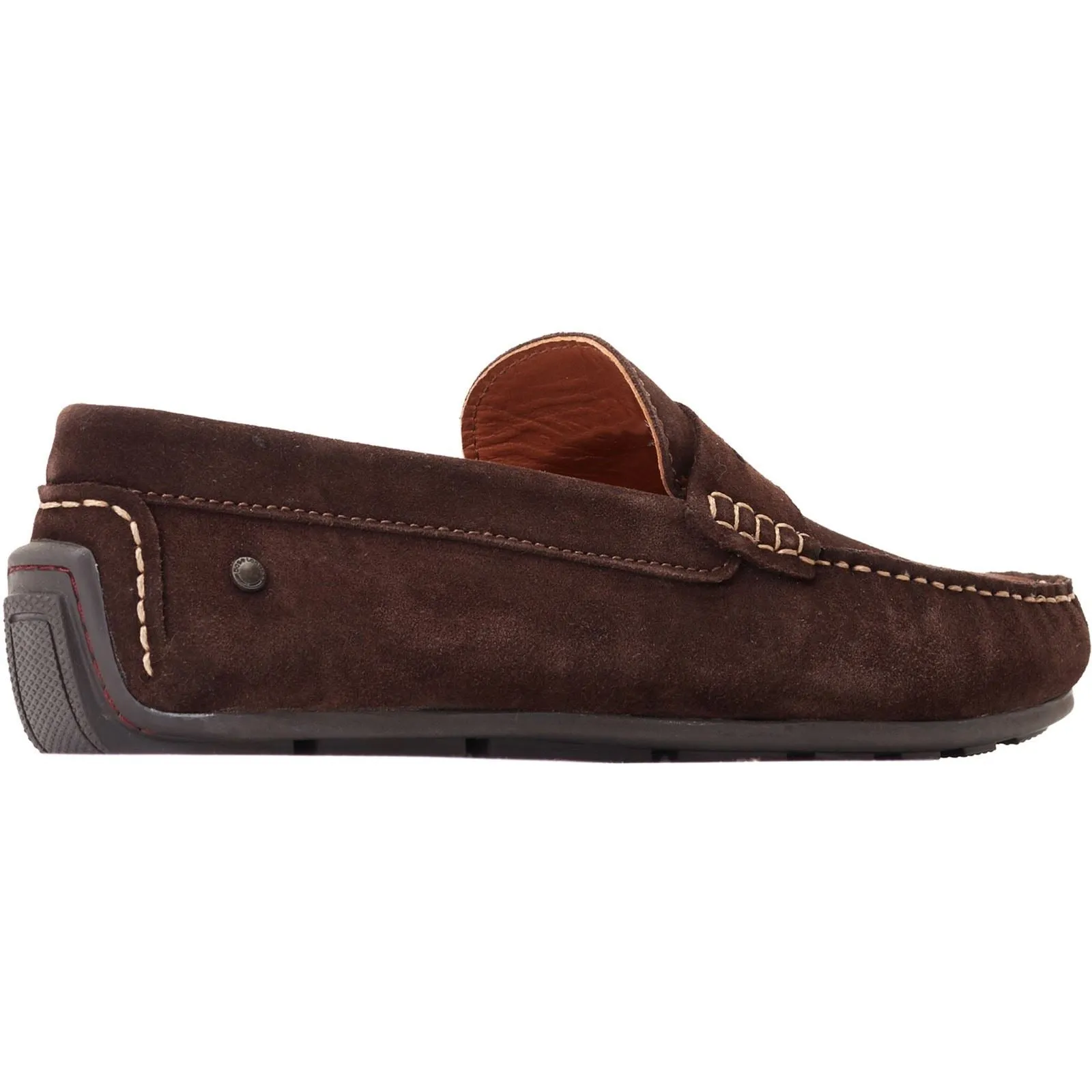 Base London Collins Leather Men's Dark Brown Loafers