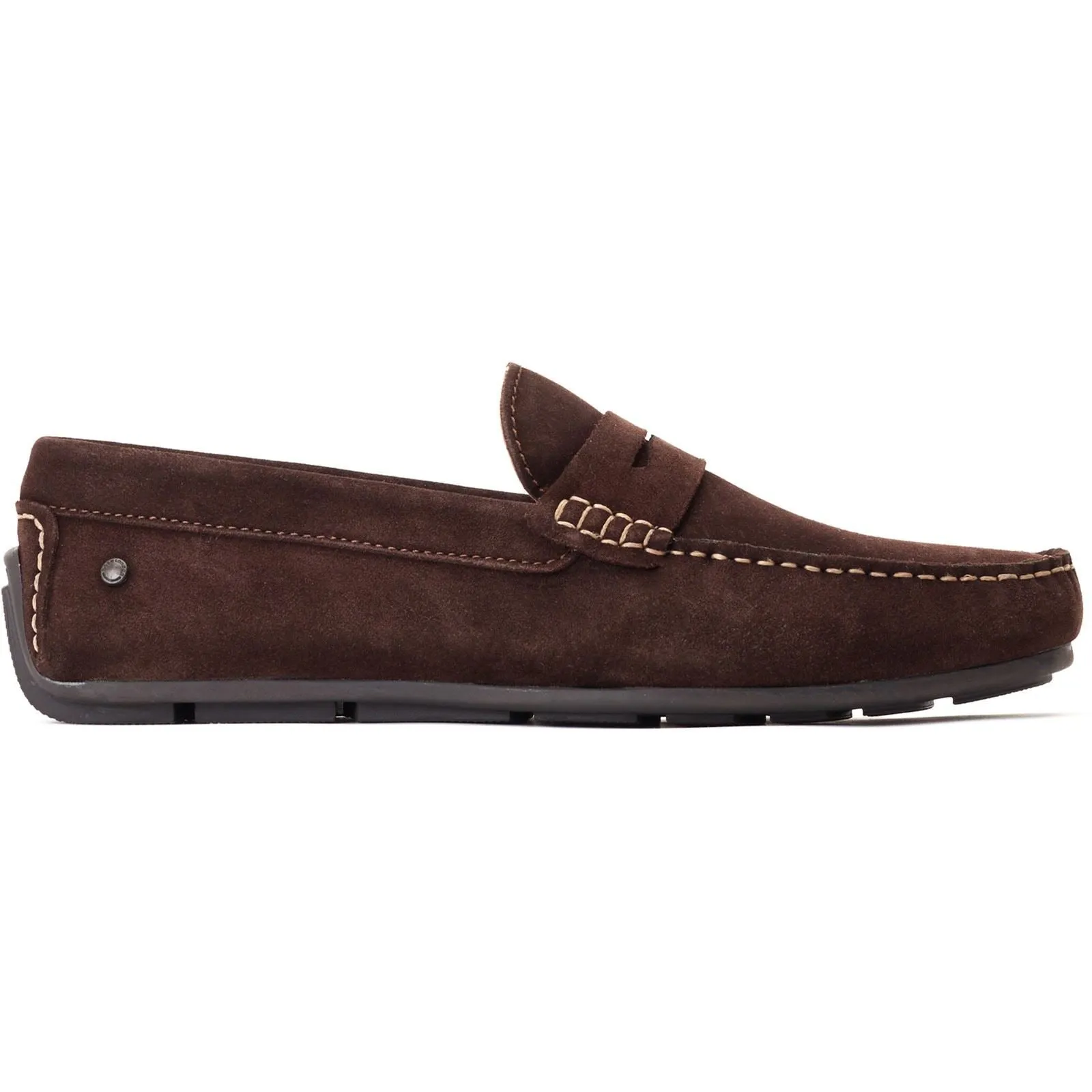Base London Collins Leather Men's Dark Brown Loafers